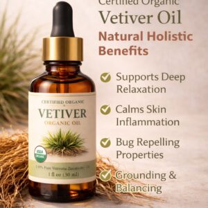 Vetiver Oil Certified Organic